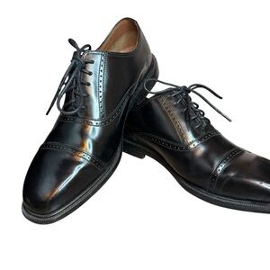 Rockport | Black Leather Cap-toe Oxford Shoes | Sz 9